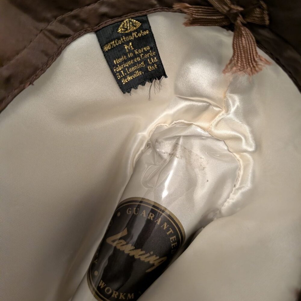 Vintage Lanning Corduroy Cowboy Hat Mens Medium Western Festival 1990s - Picture 3 of 3